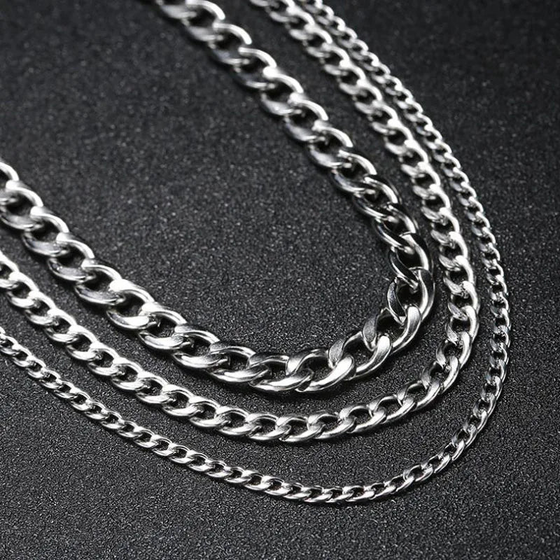 Classic Stainless Steel Cuban Chain